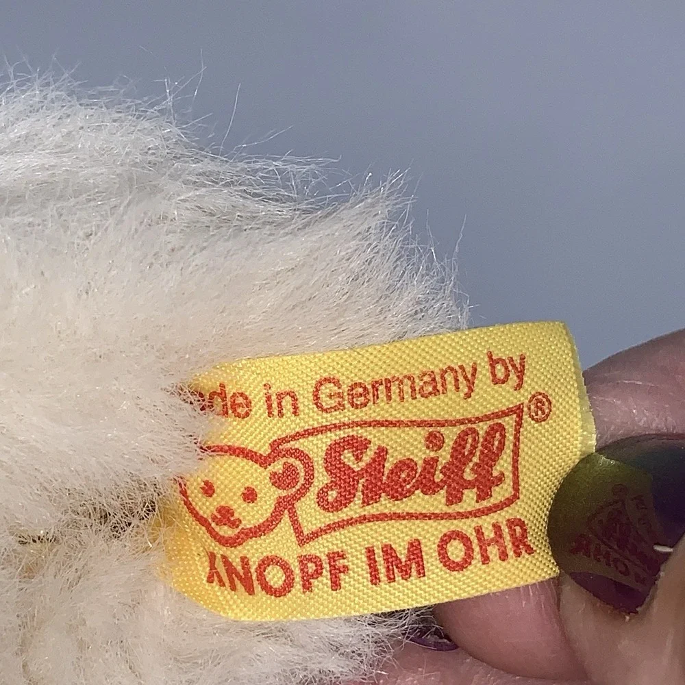 Vintage Steiff Petsy Teddybar Champagne Bear 012181 Working Squeaker 11